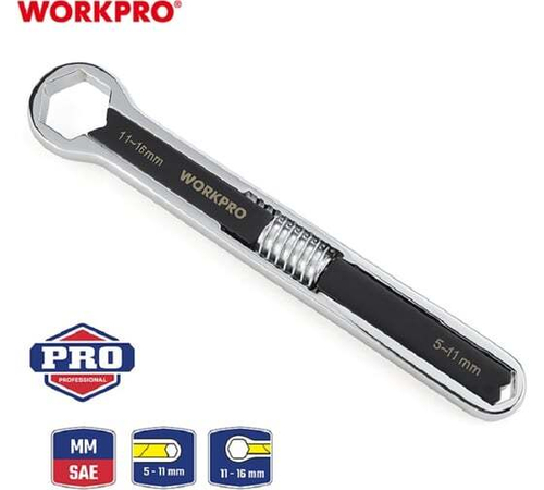 Универсальный разводной ключ WORKPRO 5-16 мм WP272017