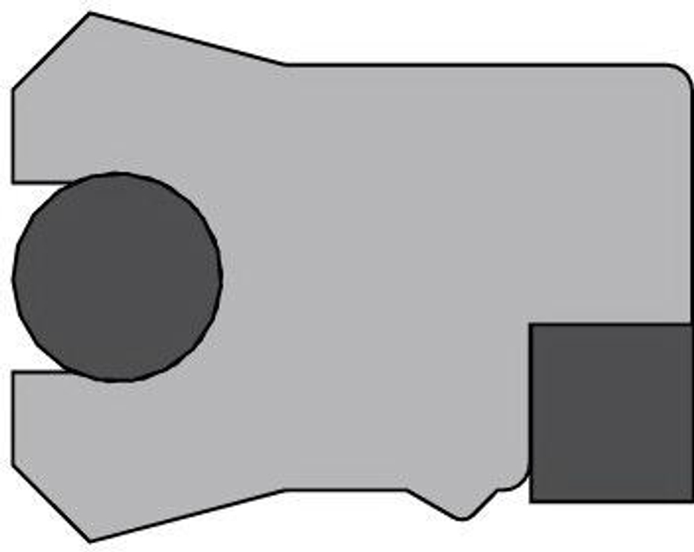 A162-085/3 PU Высокоэффективное U-образное штоковое уплотнение для тяжёлых условий 85-100-10