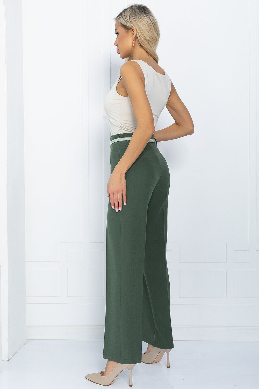 Брюки Найтли (серо-зеленые) Б11680 LT Collection