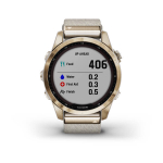 Умные часы Garmin Fenix 7S Sapphire Solar титановый кремовый с нейлоновым ремешком
