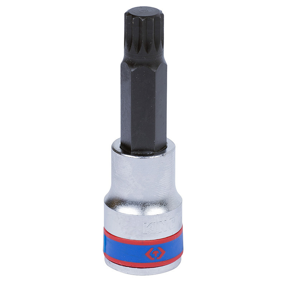 KING TONY (403614) Насадка (бита) торцевая 1/2", L = 80 мм, SPLINE, M14