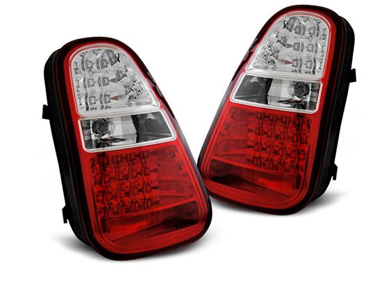 Фонари задние MINI COOPER R50 /R52 /R53 04-06 RED WHITE LED