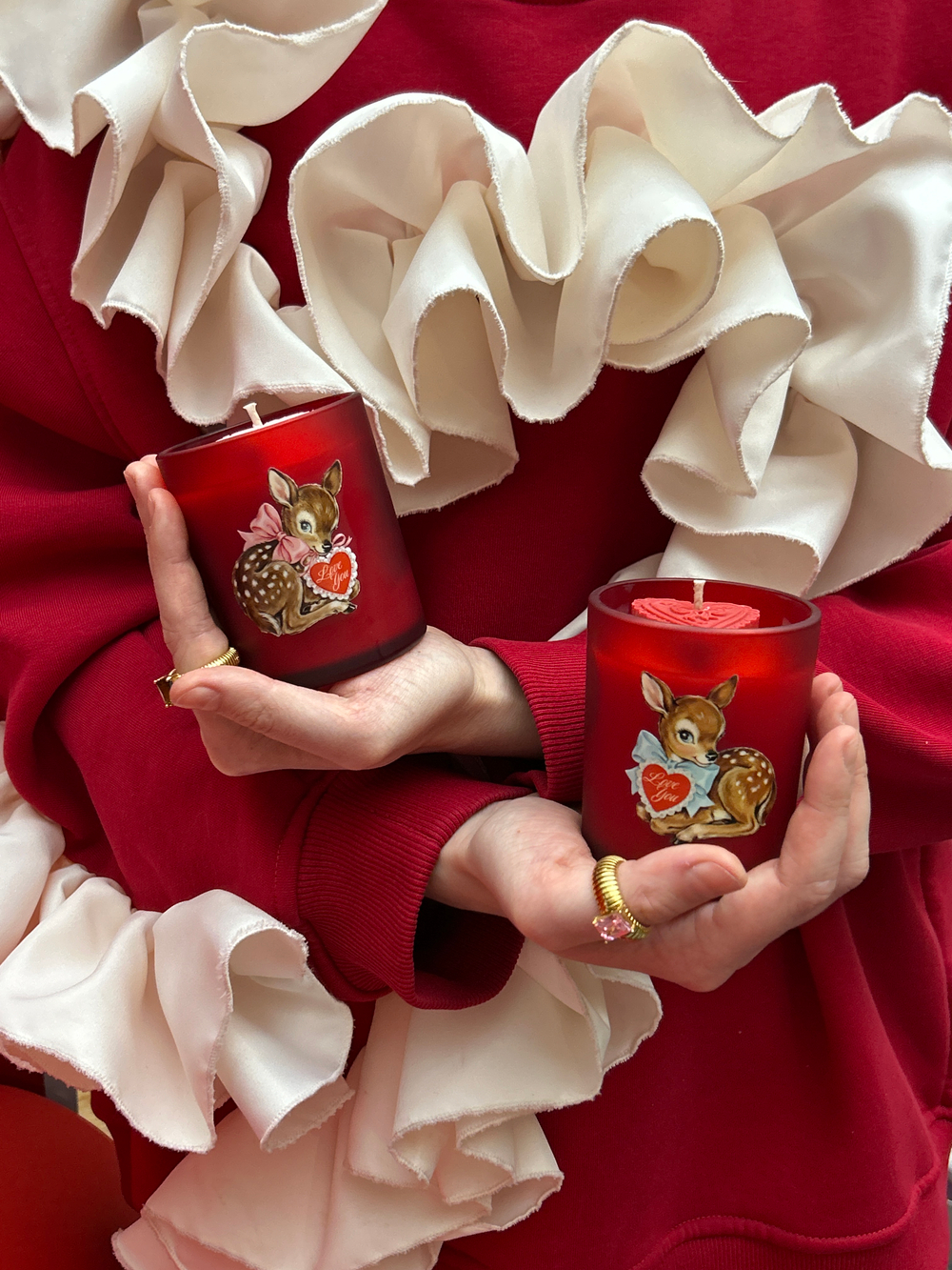 Ароматическая свеча Амур красная серия