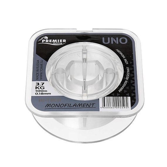 Леска UNO 0,18mm/100m Clear Nylon (PR-U-C-018-100) Premier Fishing