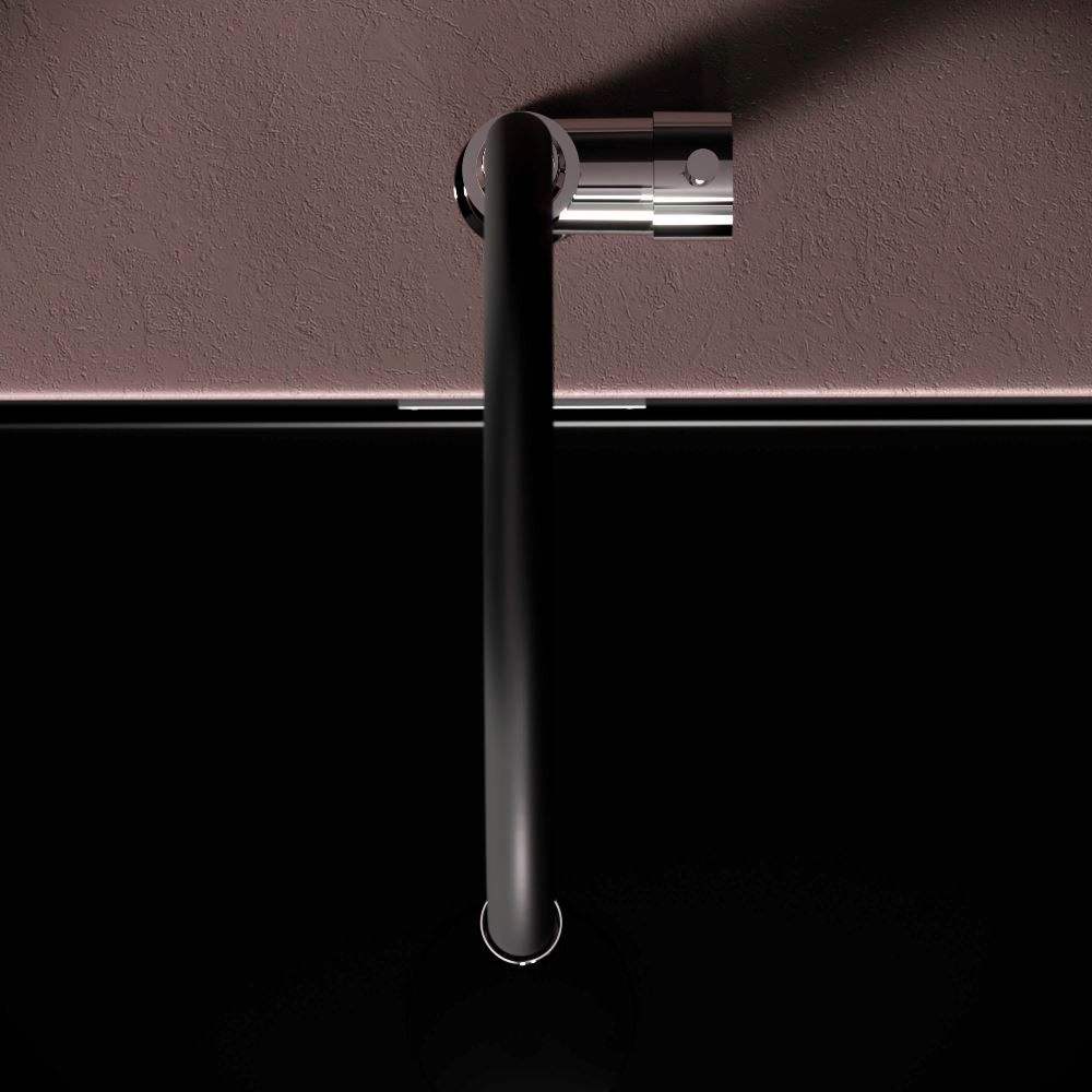 Смеситель для кухни с гибким изливом, черный/хром AM.PM X-Joy S F85B07602