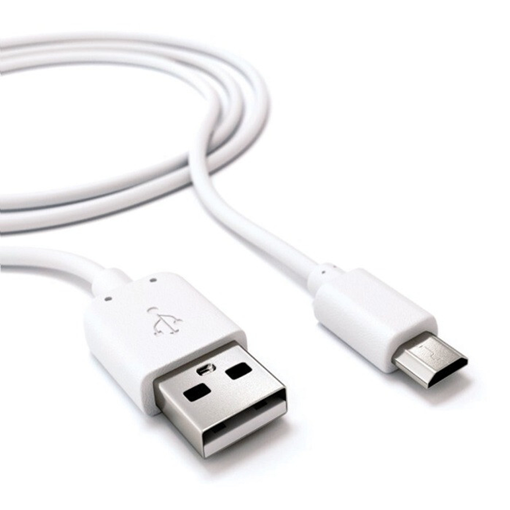 СЗУ с кабелем micro 2USB 2.4A Ubik UHS22WM white