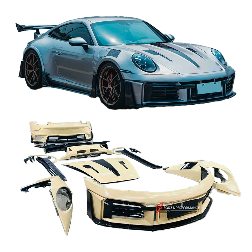 Широкий карбоновый обвес в стиле Ghost для PORSCHE 911 992.1 Carrera S 2019–2025 Порше