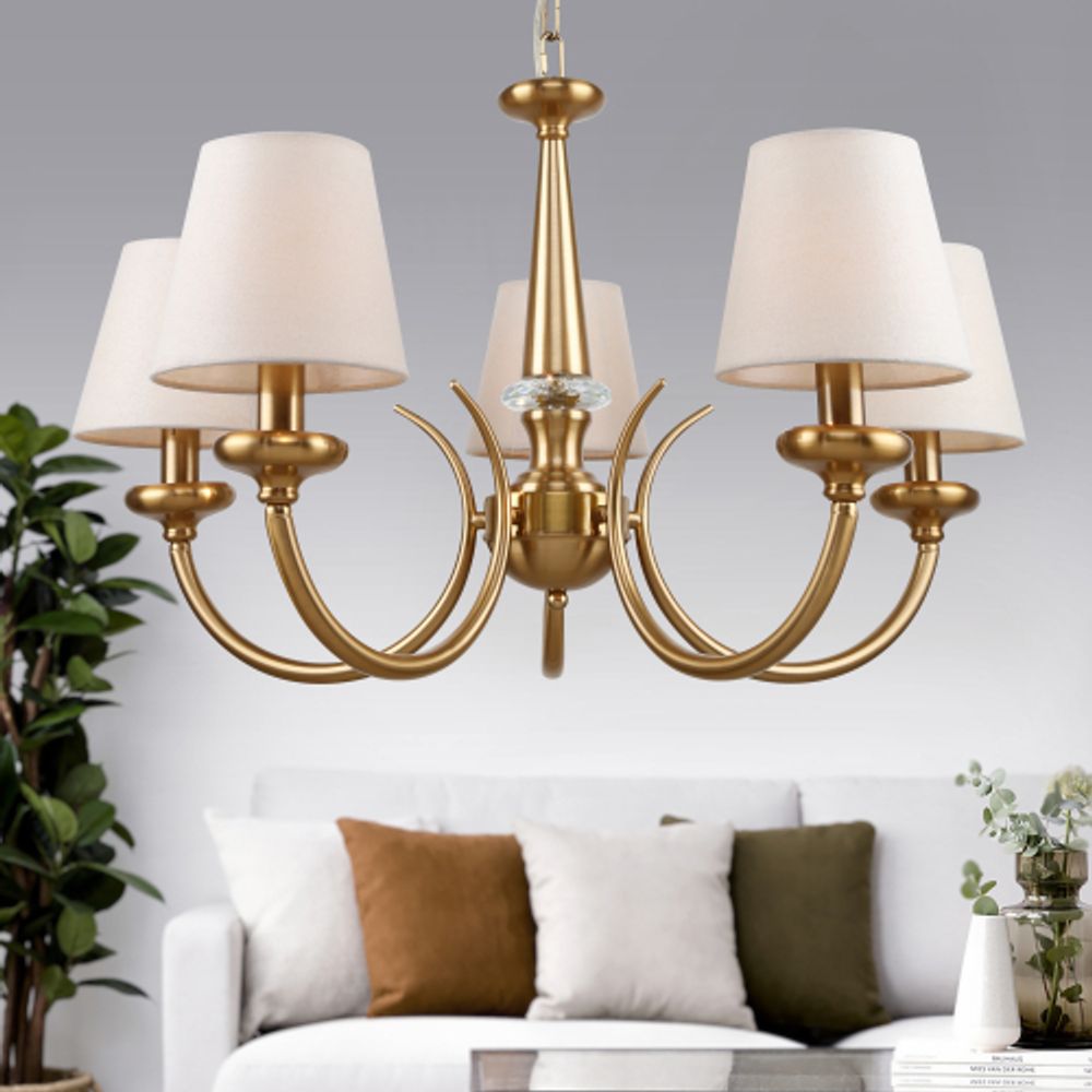 Люстра Rivoli Carissa 2073-305 5 х Е14 40 Вт классика