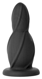 Чёрная анальная пробка Buttplug Small - 9,4 см. (Цвет: черный)