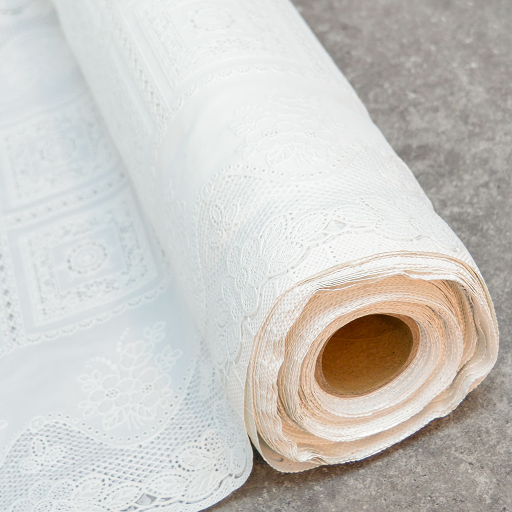 Салфетка ажурная в рулоне 50см*20м MONICA, белая, LSTJXL022B