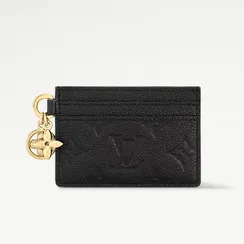 Держатель для карт Louis Vuitton Charms, черный