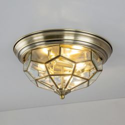 Citilux Витра-1 CL442530 Люстра потолочная витражная Бронза