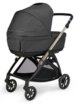 Коляска 3 в 1 Inglesina Electa System Quattro DRW 2025 с подставкой под люльку Upper Black