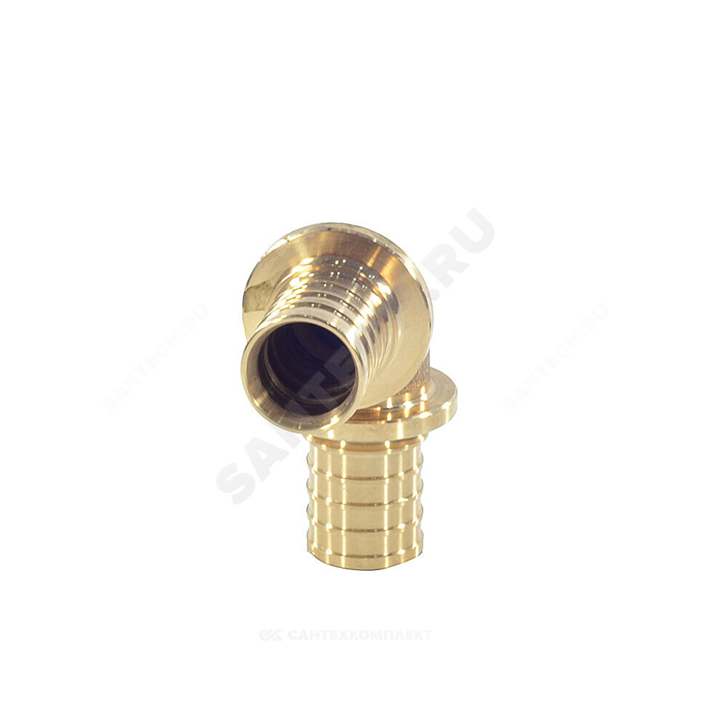 Угольник для PE-X труб аксиальный бронза Дн 16х90гр RAUTITAN PLATINUM RX Rehau 13777011001