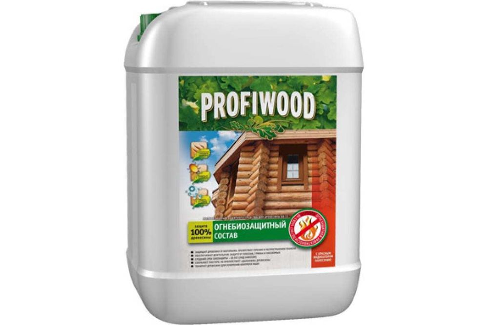 Состав огнезащитный для древесины антисептический Profiwood ББ-11 1 группа 10 л.