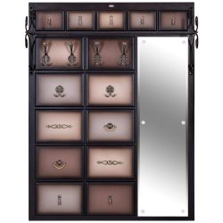 Вешалка настенная Пандора 4 Орех Оберджин Шоколад