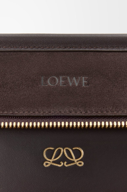 Loewe Большая сумка Amazona 180 из мягкой телячьей кожи, темно-каштановый