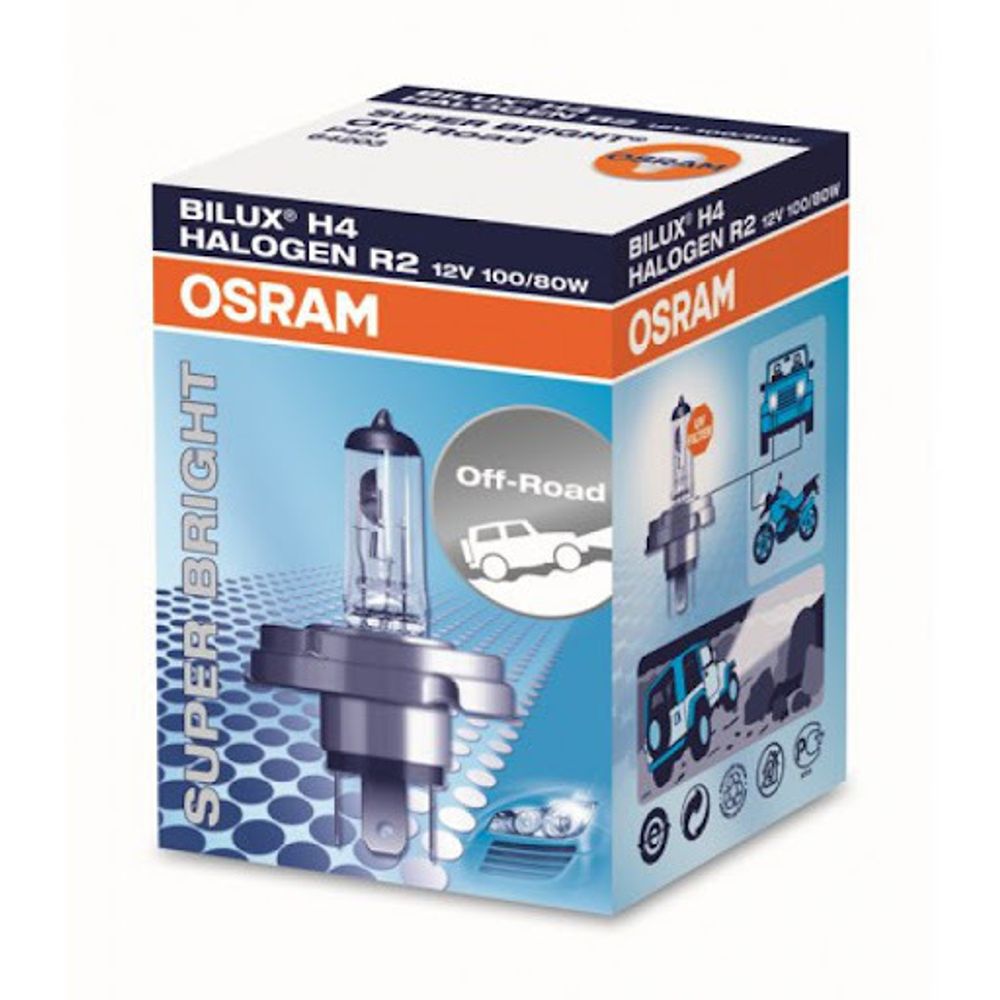 64203   H4   12V/100 /80 W   R2    OSRAM Лампа накаливания