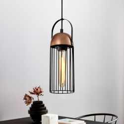 Светильник подвесной (подвес) Rivoli Anemon 5062-201 1 х E27 40 Вт лофт - кантри | Rivoli