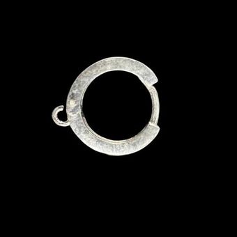 Английский замок с фианитами(черн)