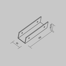 Комплектующие для профиля Outdoor O-TR001-SC180-W