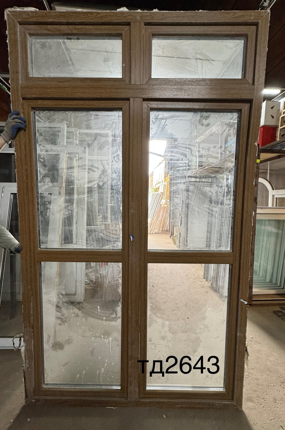 Дверь Пластиковая Б/У 261(в) х 154(ш) Балконная