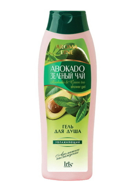 Гель для душа "Aroma Line Авокадо и зеленый чай" 400мл. Iris