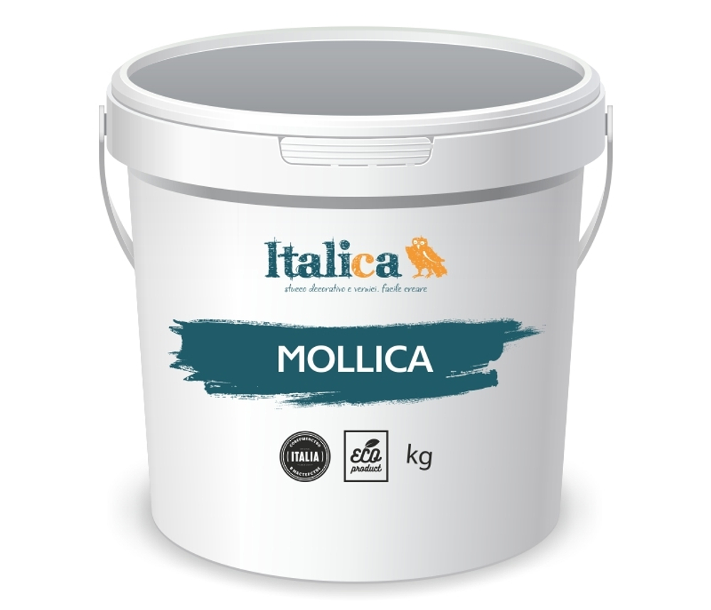 EFFETTO MOLLICA - блестящее покрытие с матовым натуральным зернистым наполнителем