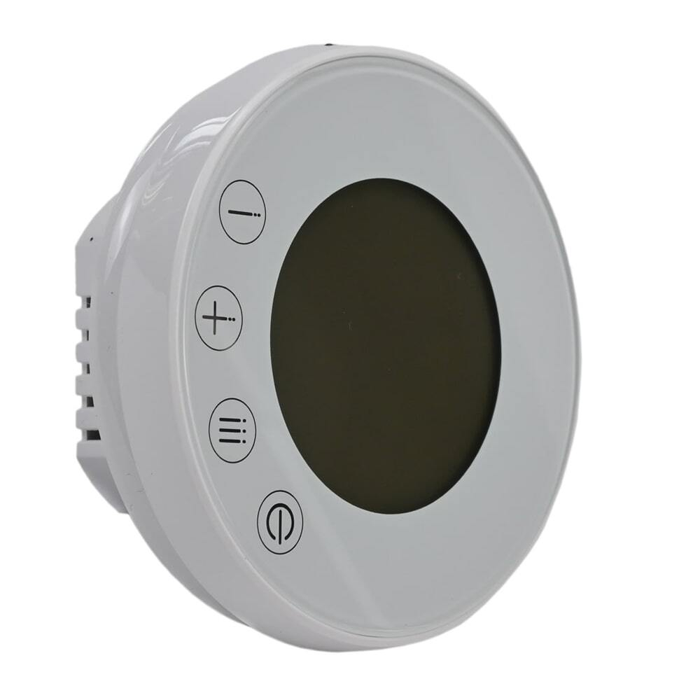 Floor heating thermostat Elephant T2RM-WF, body material - plastic, color - white, electronic control