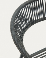 Futadera Садовый стул из серого шнура и серой стали