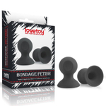 Черные силиконовые присоски на соски Bondage Fetish Silicone Comfort Nipple Suckers (Цвет: черный)