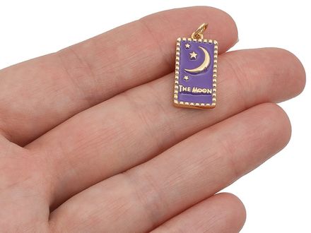 Подвеска "The Moon" 20.5мм, эмаль