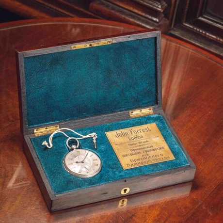Винтаж: Серебряные карманные часы. Часовой дом John Forrest