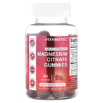 Vitamatic, жевательные таблетки с цитратом магния, со вкусом натуральной малины, 60 жевательных таблеток