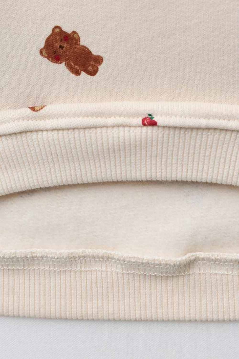 ZARA ТОЛСТОВКА С ПРИНТОМ «МЕДВЕЖАТА», ВАНИЛЬНЫЙ