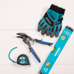 Ножницы по металлу "Piranha", усиленные, 255 мм, прямой и правый рез, сталь СrMo, двухкомпонентные рукоятки Gross