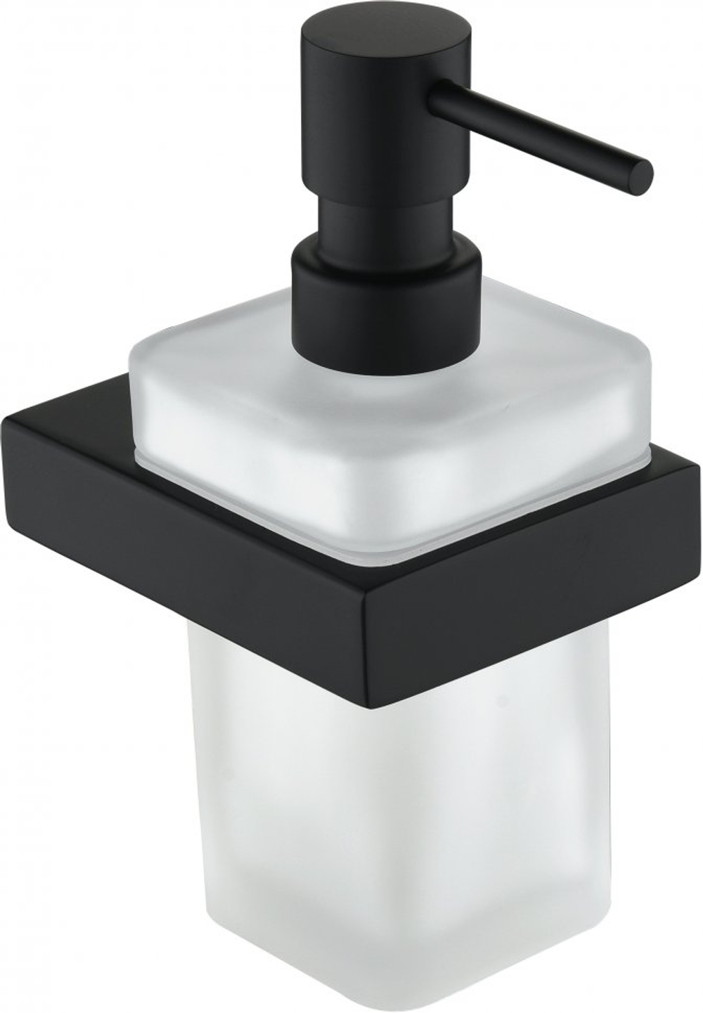 Настенный дозатор для жидкого мыло Grocenberg AC0028 (Черный матовый)