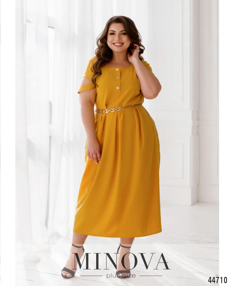 Платье 8-290-горчица Minova
