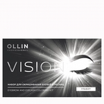 Ollin Vision Крем-краска для бровей и ресниц, Графит, набор