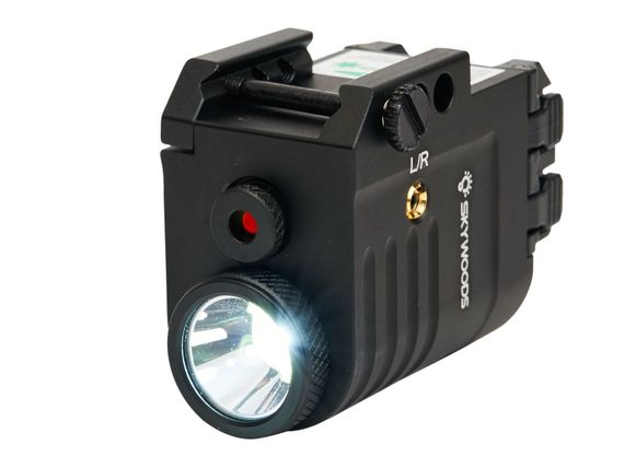 Фонарь подствольный пистолетный Skywoods Raccoon Laser 360 люмен, красный ЛЦУ