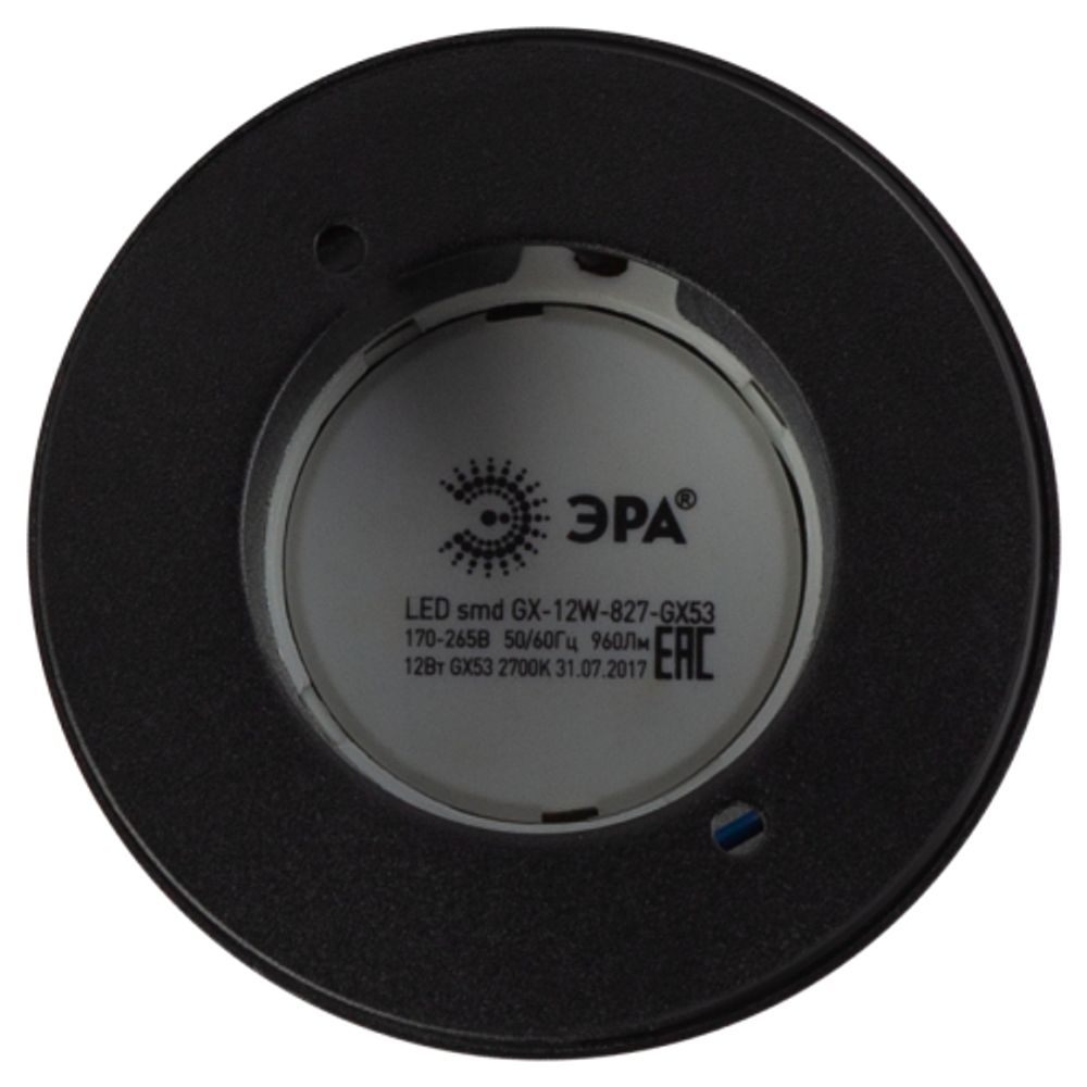 Светильник накладной ЭРА OL8 GX53 BK/GD под лампу GX53 черный/золото