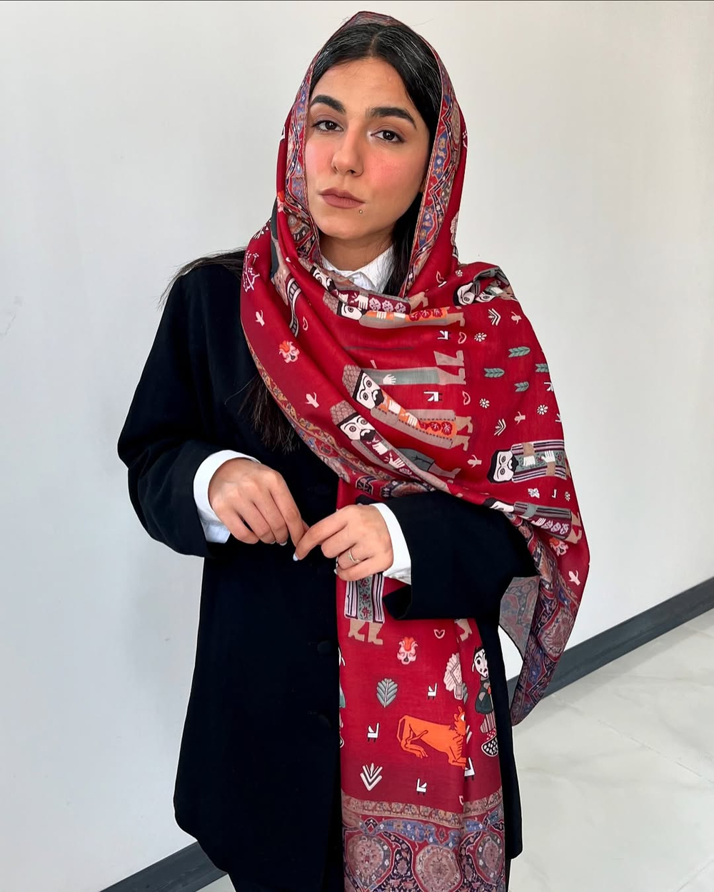 Иранский платок Narenji Kilim 2405202603 Иран