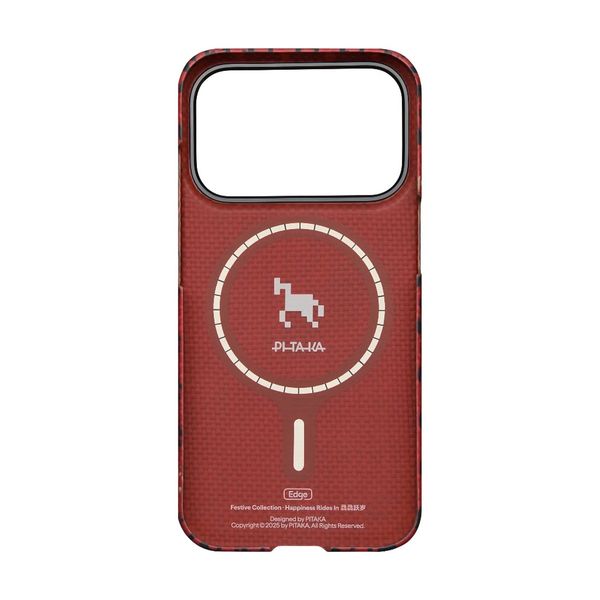 Чехол Pitaka Edge Case для iPhone 17 Pro Max, Бордовый | Maroon