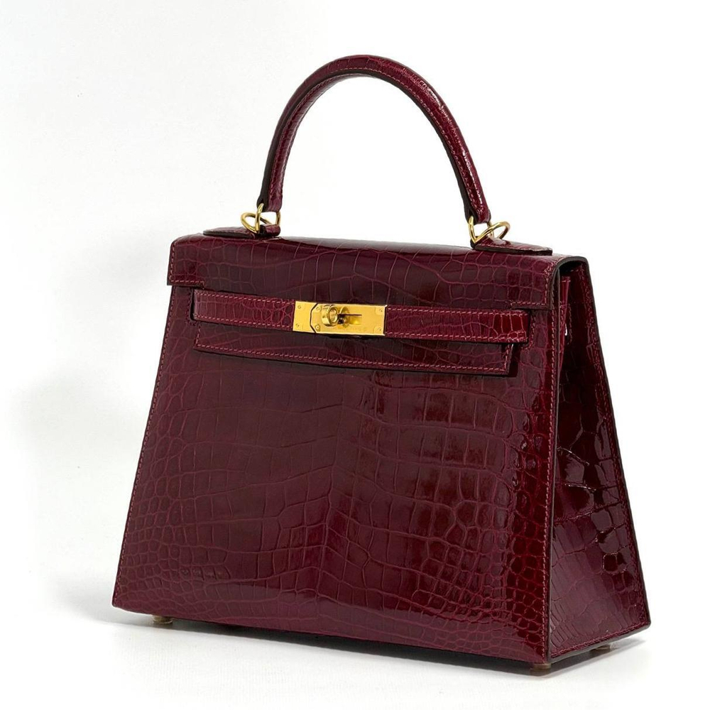 Сумка Hermes из кожи крокодила 28 см