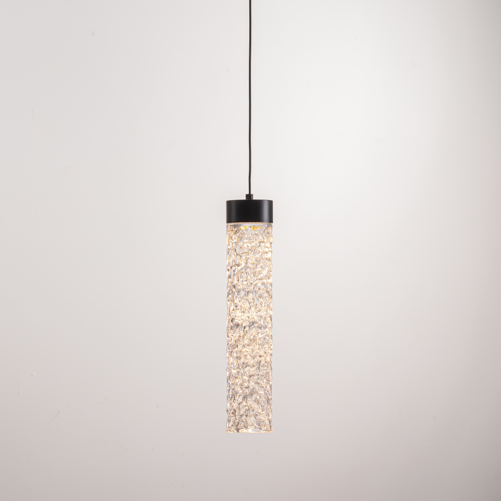 Подвесной светильник MD24030028-1A matt black/clear