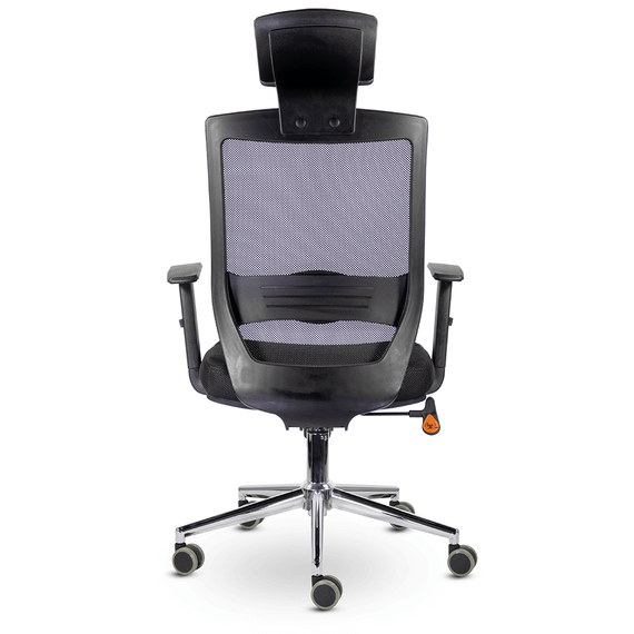 Кресло СН-500 Гарвард хром Ср Е11-к/TW-01/Е11-к/Е11-к (черный)