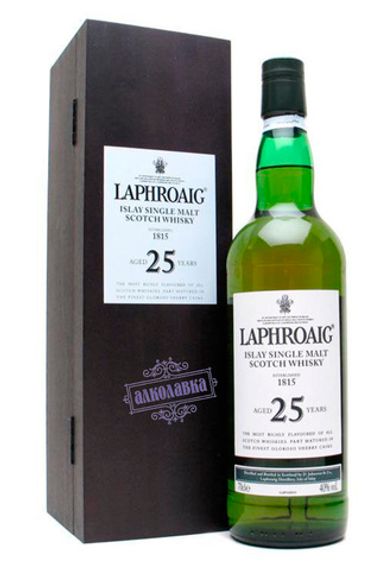 Лафройг. Шотландский виски, 25 лет выдержки. 0,7 Л, 50,9%