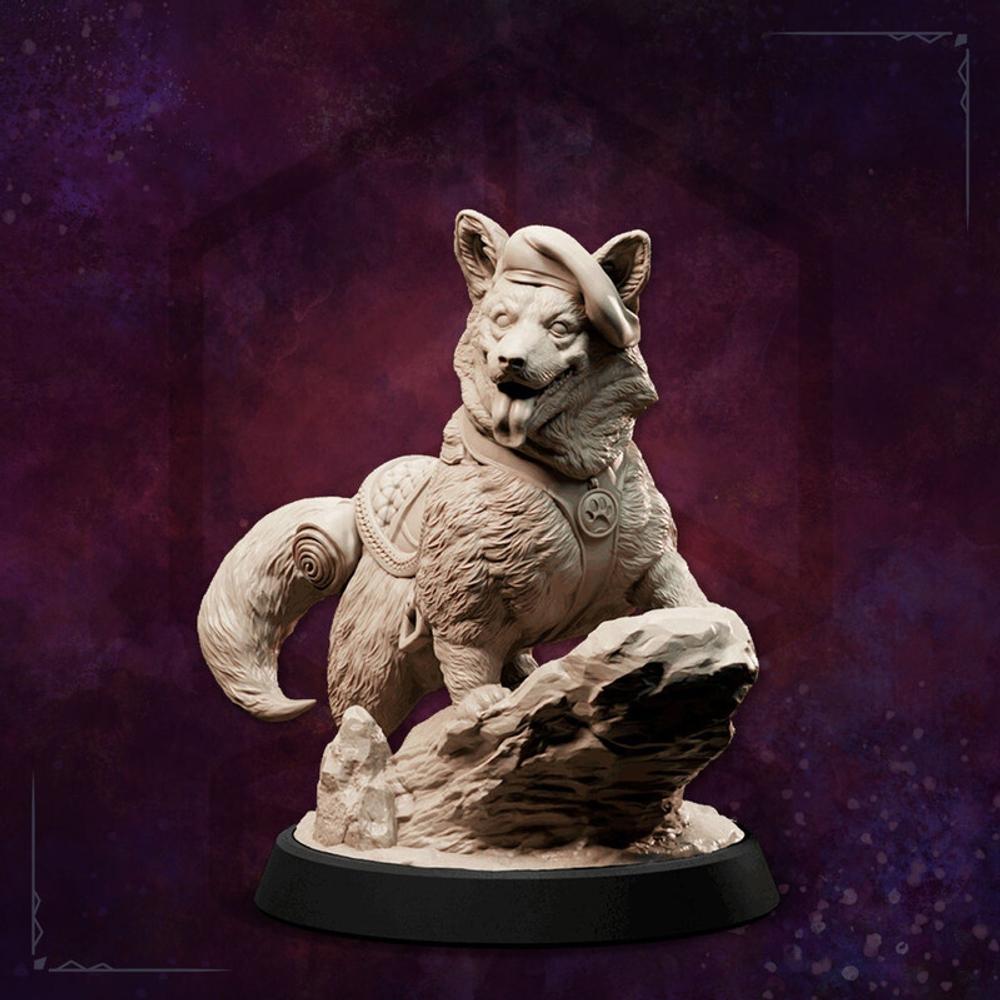 Корги Фамильяр Собака миниатюра для dnd, днд, pathfinder, фентези, Настольная игра, НРИ, Варгейм, РПГ