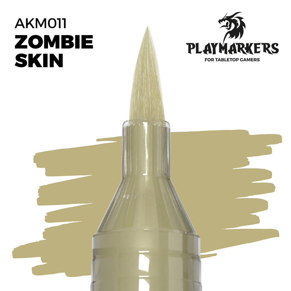 Акриловый маркер с кистью AK Playmarkers Zombie Skin