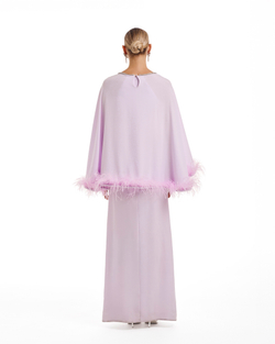 Платье кейп Amaris в пол сиреневый